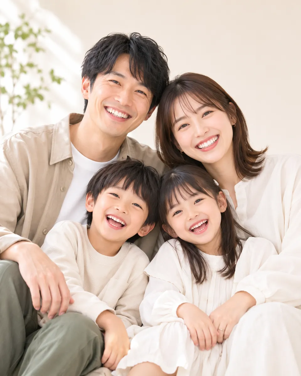 家族写真の撮影実例